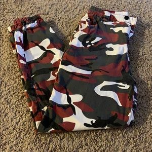 Camo jogger pants
